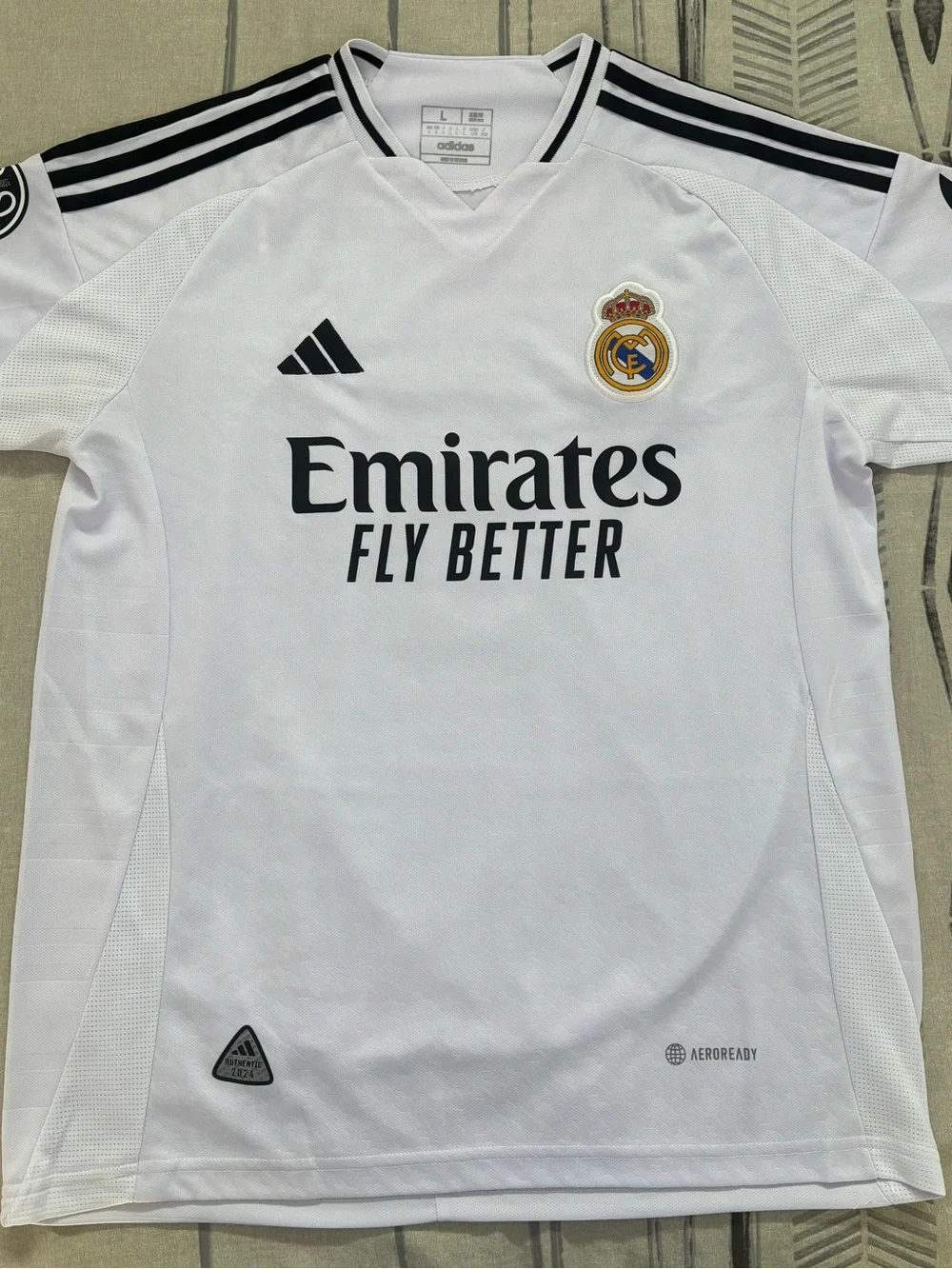 adidas Real Madrid White and Black Home Jersey
